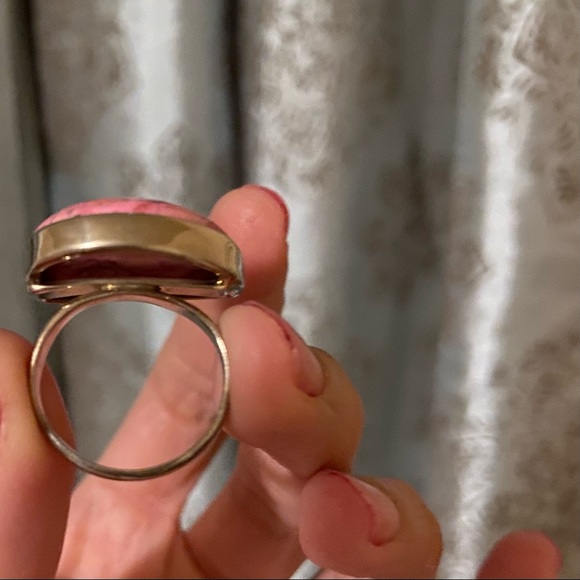Asymmetrical SS ring/Pink Sugilite Gem! - Picture 6 of 15